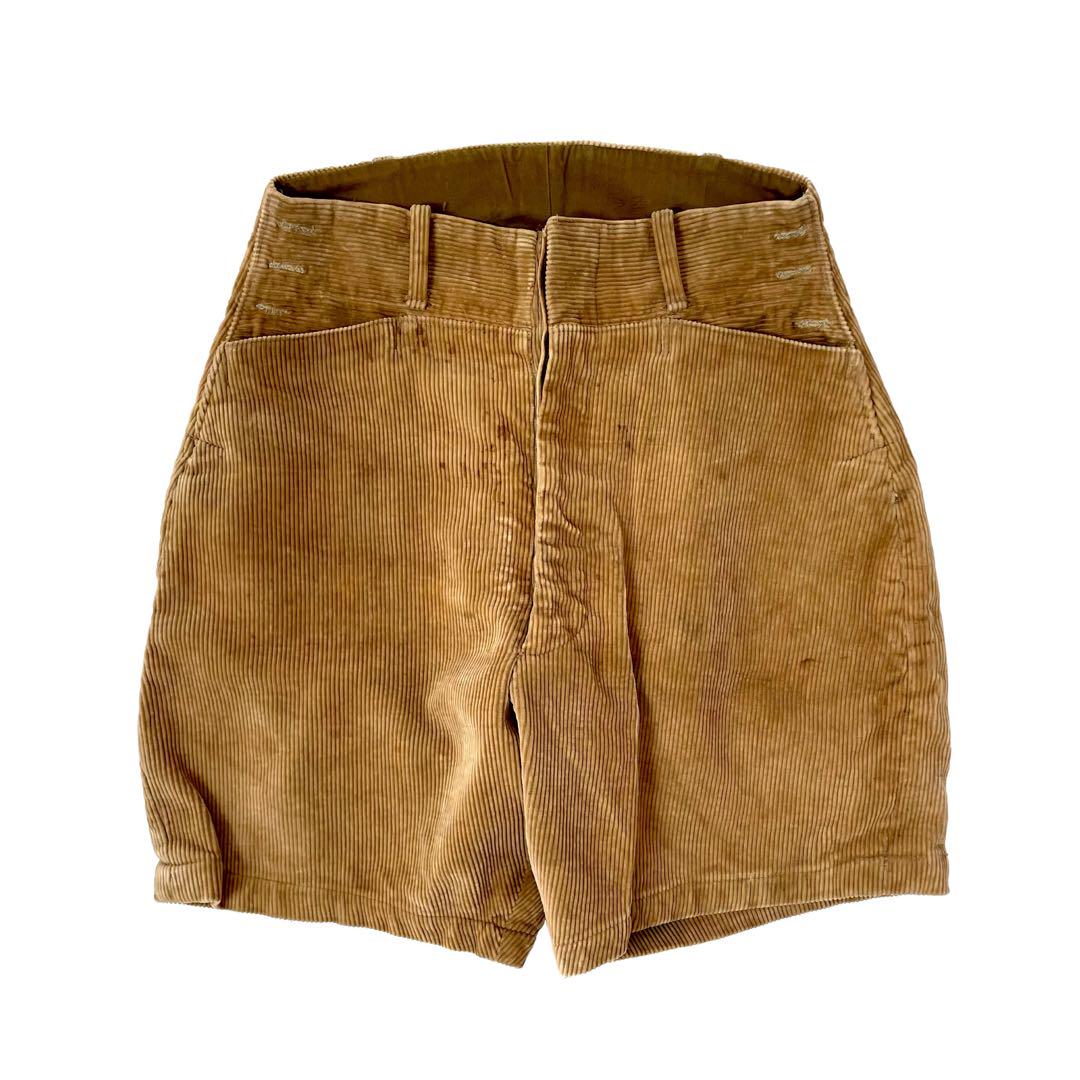 【1930s】French Corduroy Shorts 太畝 珍品　超希少
