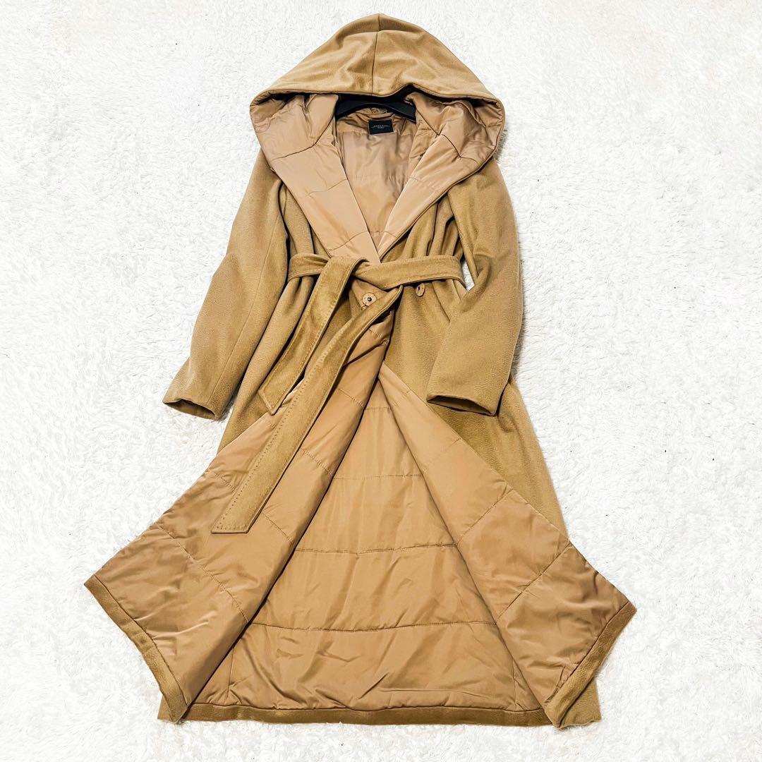 MaxMara Weekendフーデットキルティングコート キャメル 中綿XL LL Max Mara