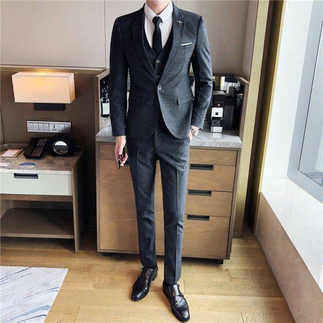 スーツ メンズ 紳士服 セットアップ ウォッシャブル 3点セット ビジネス 面接