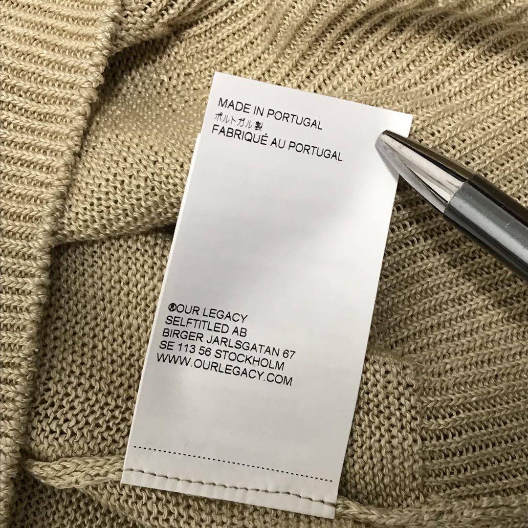 24FW OUR LEGACY ノルディックリネンニットセーター ポルトガル製