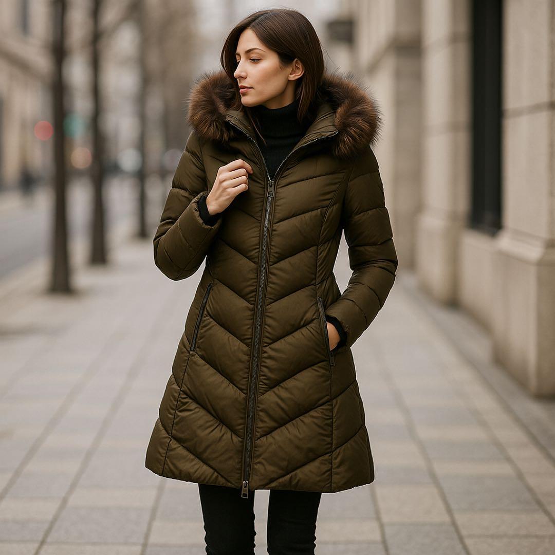 TATRAS SARMA ラクーンファー付 ロングダウン レディース LL TATRAS