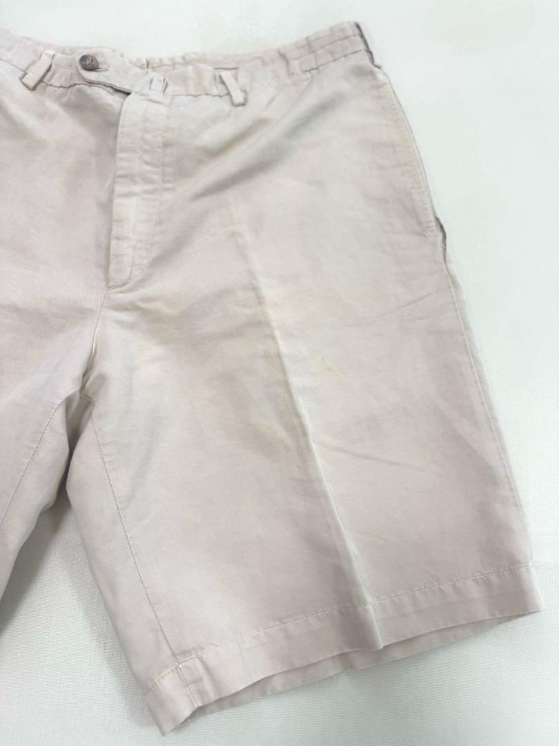 ロロピアーナloropiana ショートパンツ ハーフパンツ　リネン　ベージュ