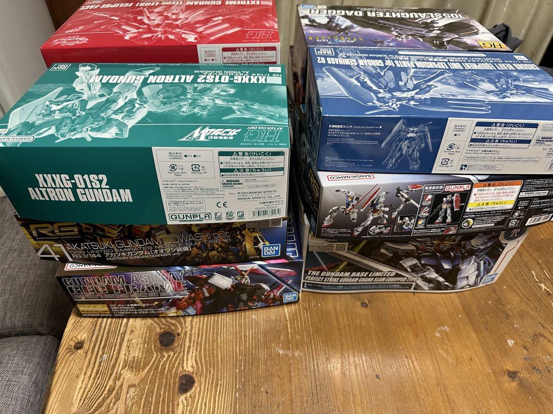 hg mg rgガンプラ10点セット
