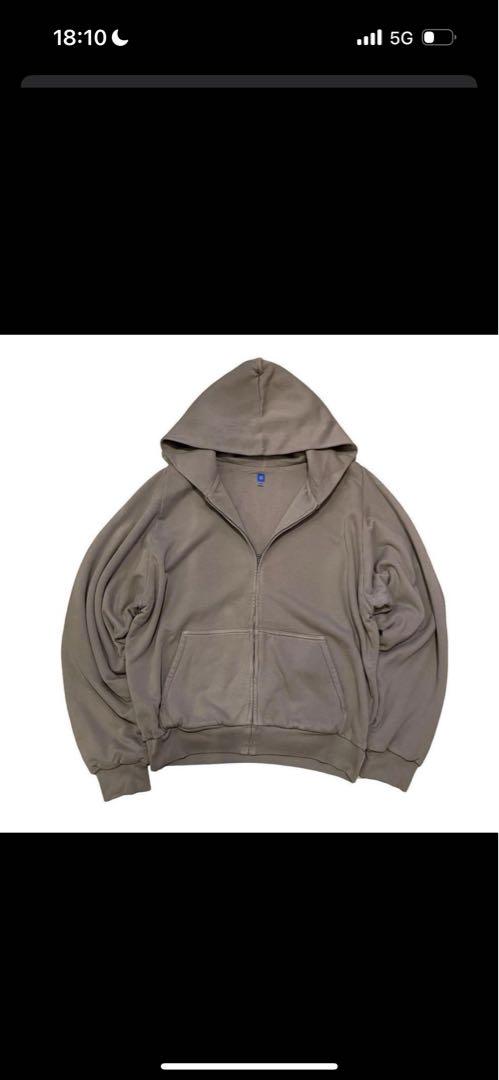 Yeezy gap zipパーカー　グレージュ　L