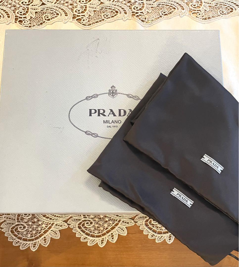 PRADA  プラダ サンダル ヒール 黒 36.5 ハート レディース