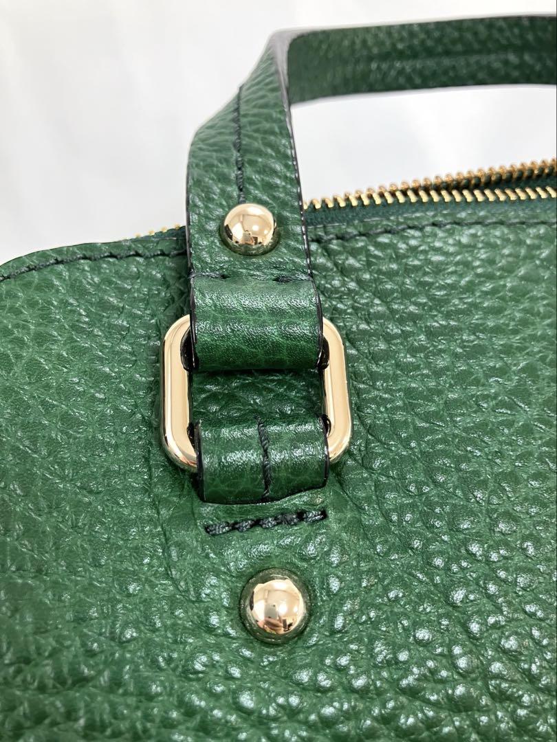 kate spade New Yorkショルダーバッグ 緑 黒 2way - メルカリ