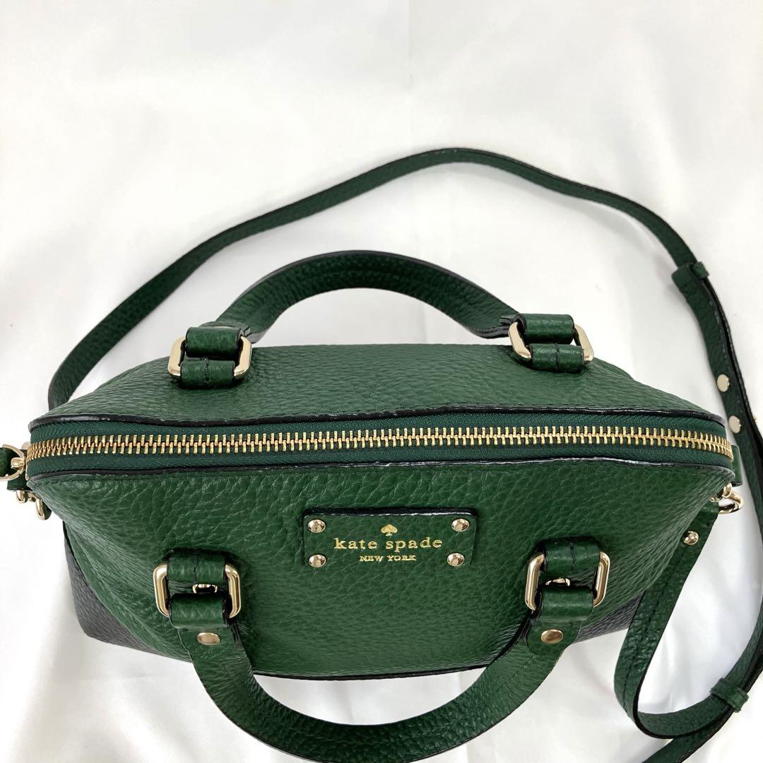 【一部予約！】 kate spade メルカリ - 2way 黒 緑 Yorkショルダーバッグ New バッグ