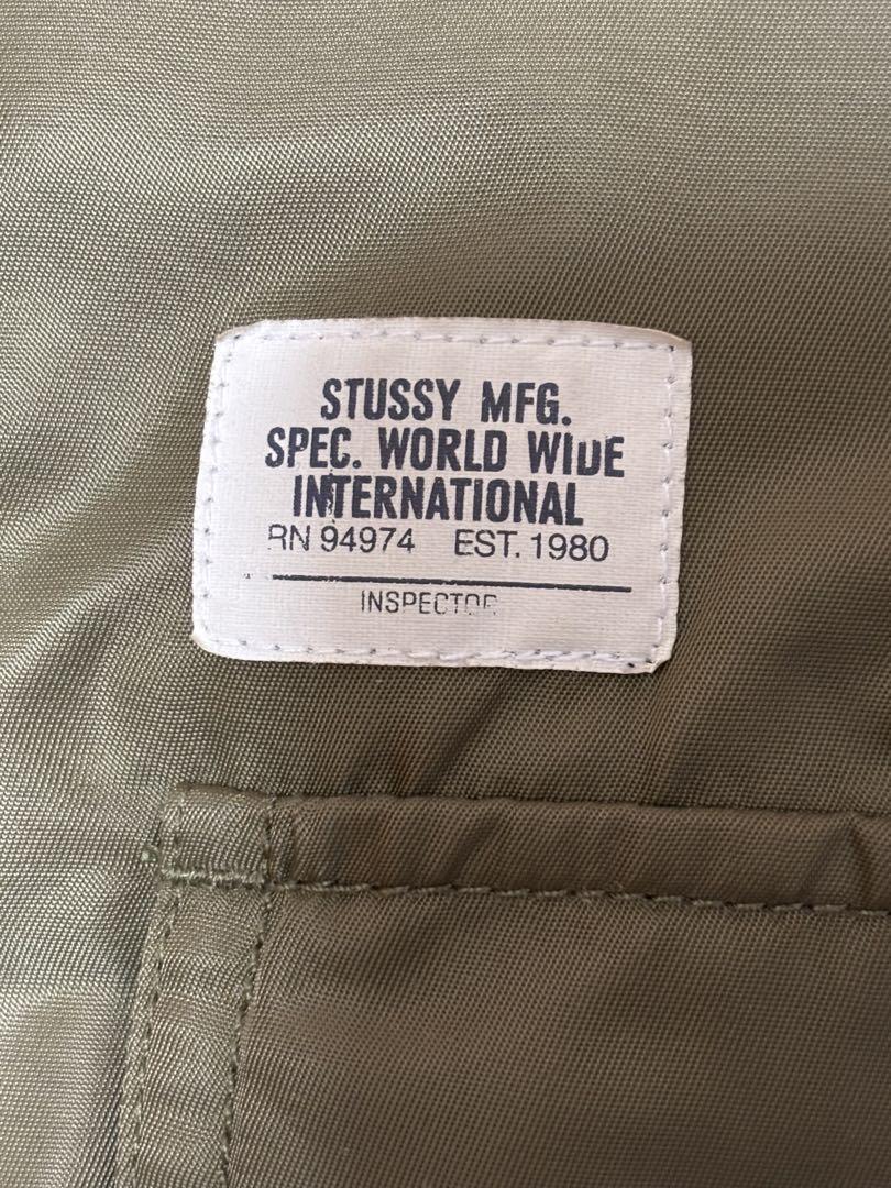 Stussy フード付き ミリタリージャケット M