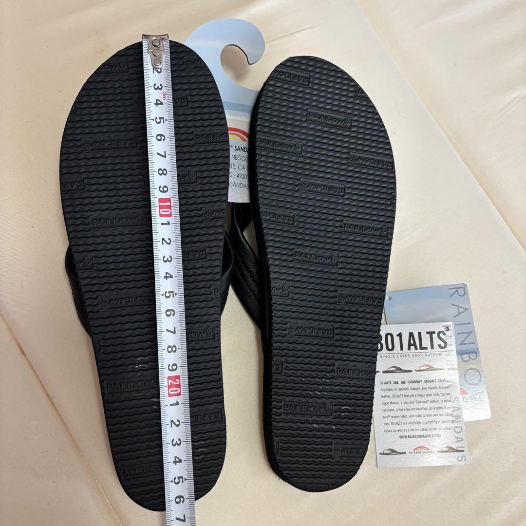 【送料無料】 黒 レインボーサンダル SANDALS RAINBOW 新品 25cm メルカリ - 301 靴
