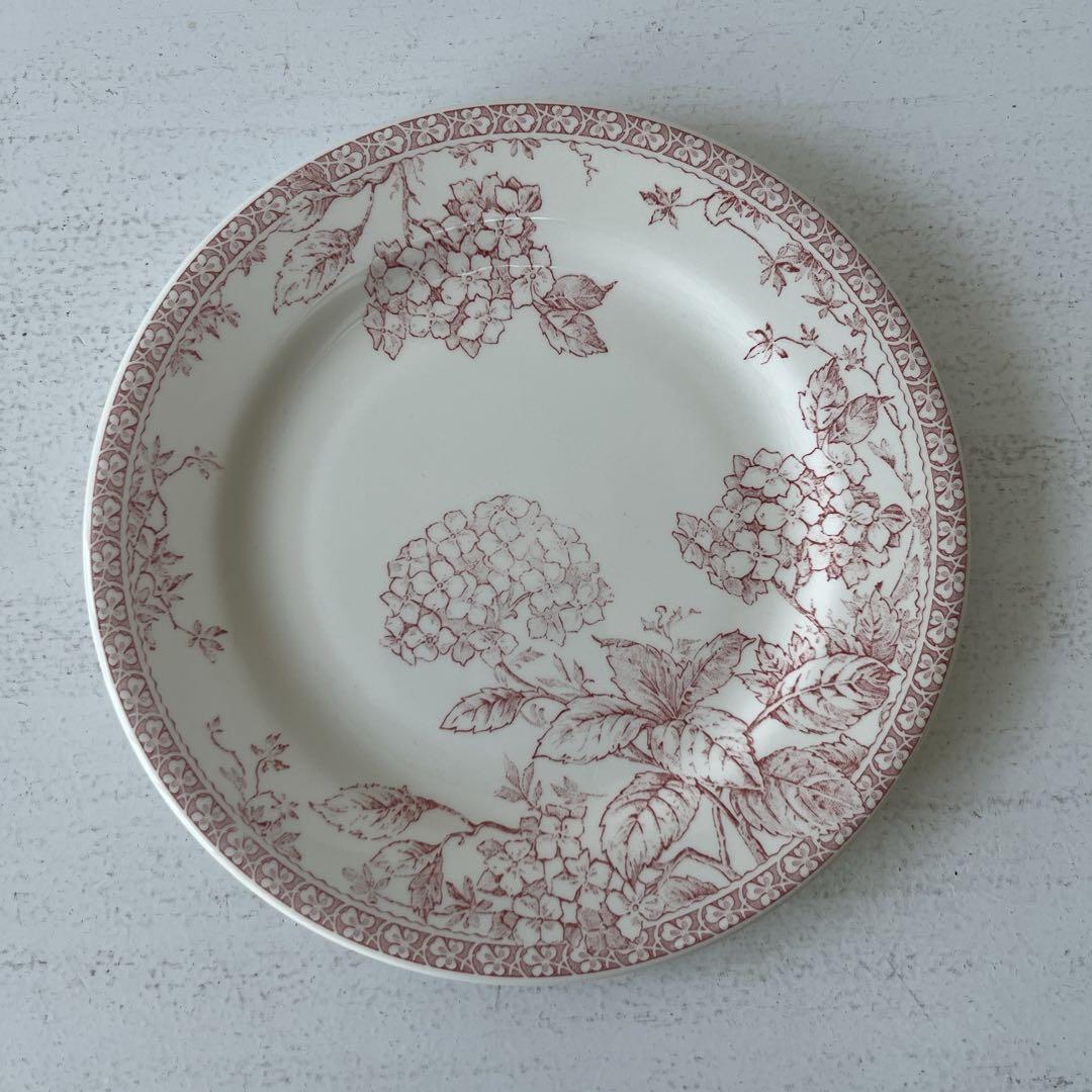 【ひまわり】GIEN 紫陽花 アジサイ フランス プレート