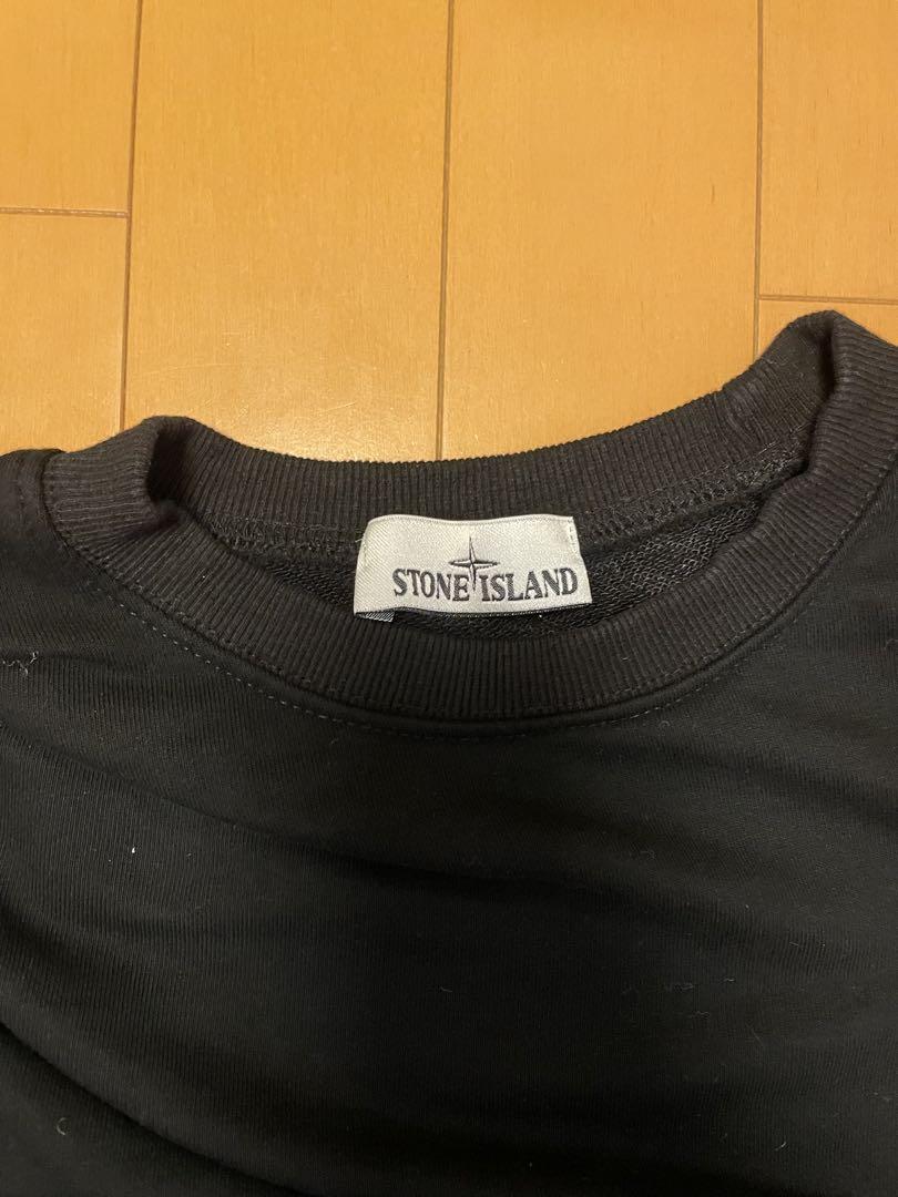 STONE  ブラック 長袖 トレーナー
