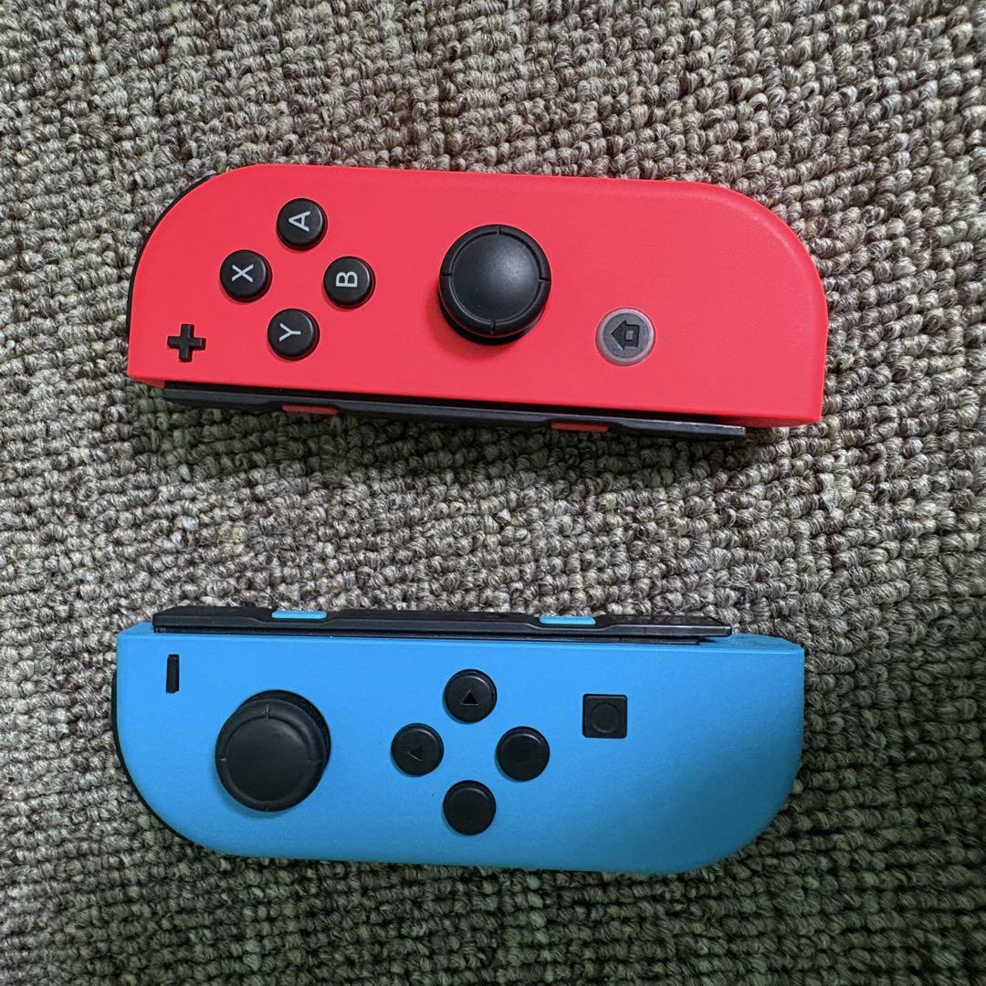 Nintendo Switch 本体 ネオンレッド/ネオンブルー カセット付き