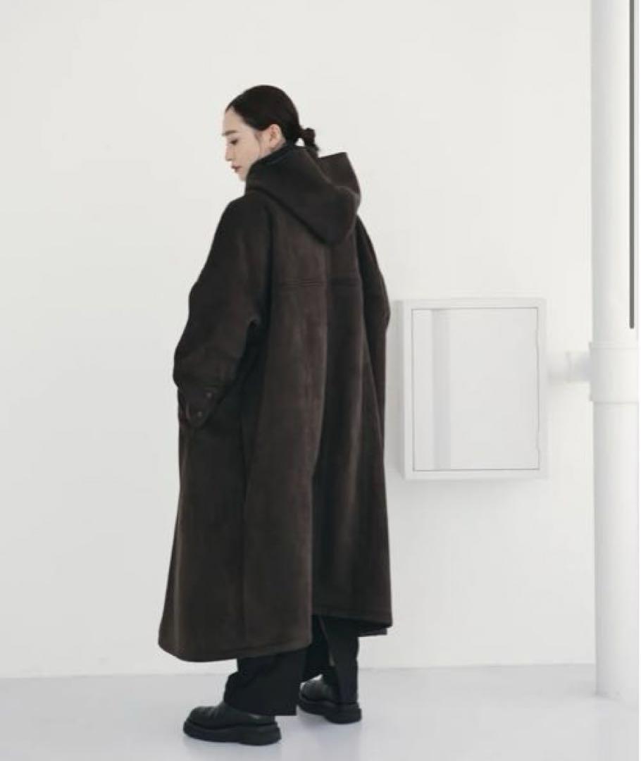 完売品　タグ付き　HELLA MOUTON HOODIE CO ブラウン
