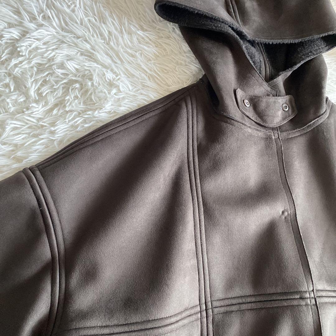 完売品　タグ付き　HELLA MOUTON HOODIE CO ブラウン