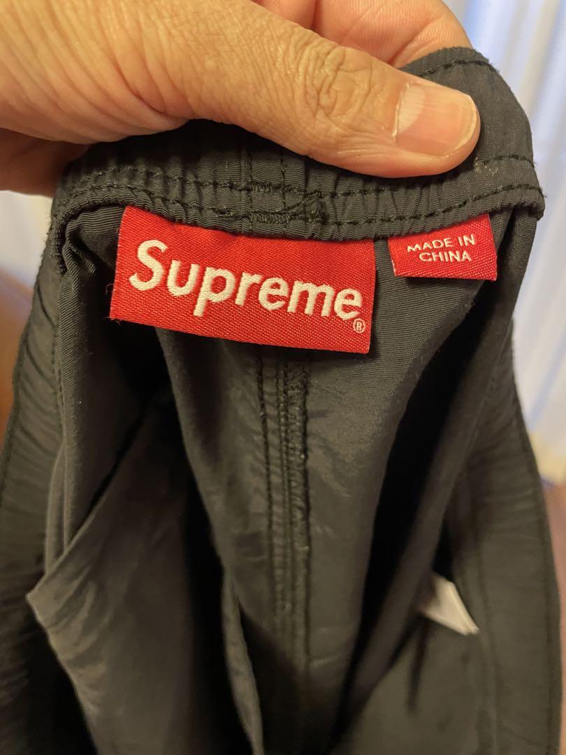 SUPREME ワークパンツ 黒 ナイロン