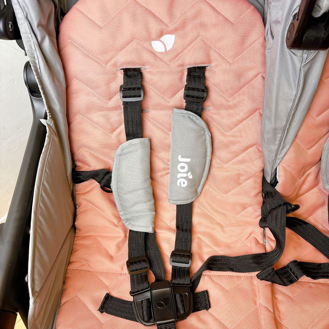 【美品】joie ジョイー 横型 2人乗り ベビーカー エアツイン 双子