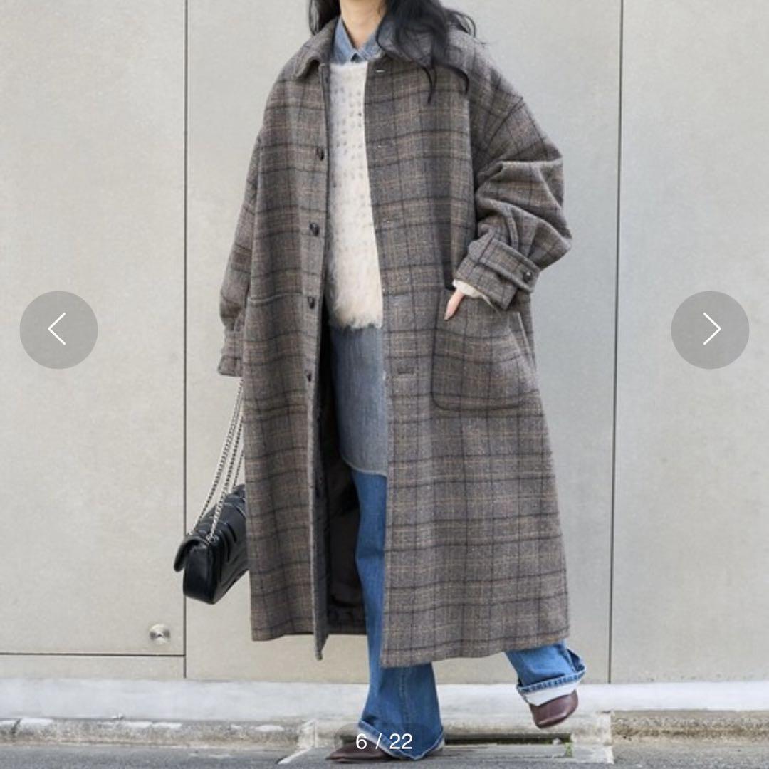 FREAK'S STORE フリークスストア 尾州 ステンカラーコート 画像3