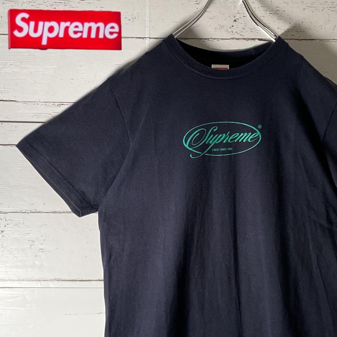 シュプリーム★まる目のロゴが可愛い5バーロゥTシャツ C8【美品！USA製】シュプリーム supreme☆センターロゴ Tシャツ