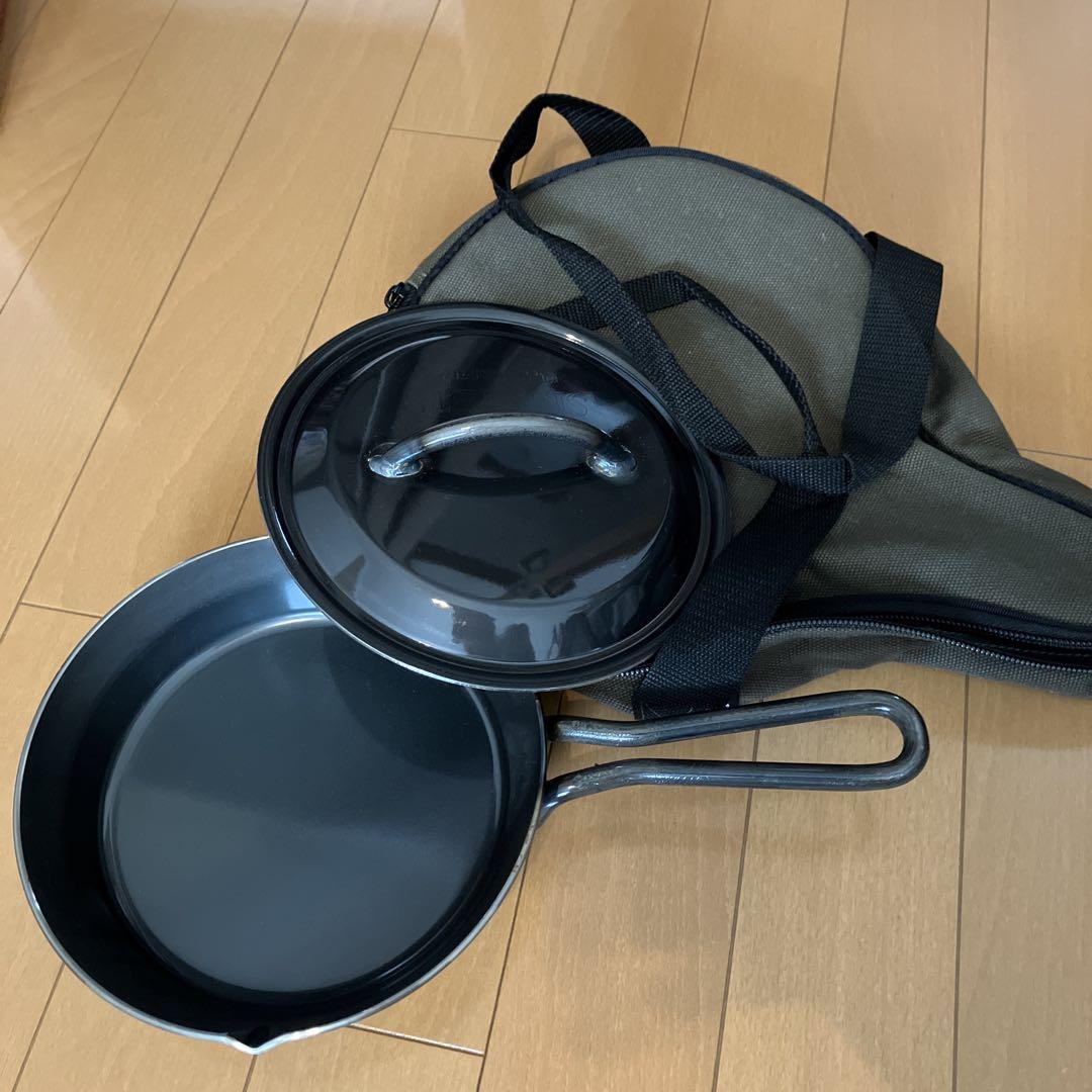 ユニフレーム スキレット 10インチ 蓋付き 収納バッグ付き