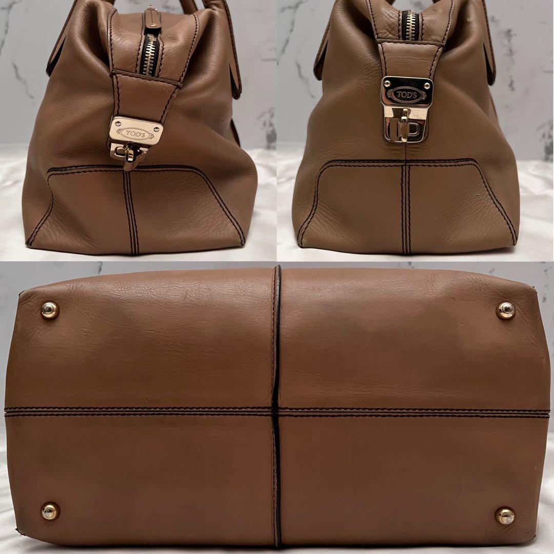 ✨美品✨トッズ　Dバッグ　ミニボストンバッグ　ハンドバッグ　レザー　ブラウン ✨美品✨トッズ Dバッグ ミニボストンバッグ ハンドバッグ