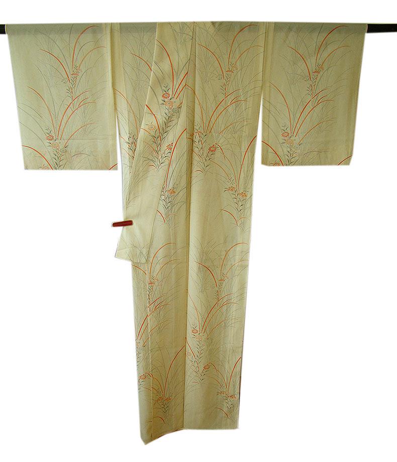 良品 夏物 駒絽 ３本絽 附下げ・訪問着(正絹）仕立上り＜HH1977＞ 美品 夏物 駒絽 たたき染 附下げ・訪問着(正絹）未使用＜HH2022