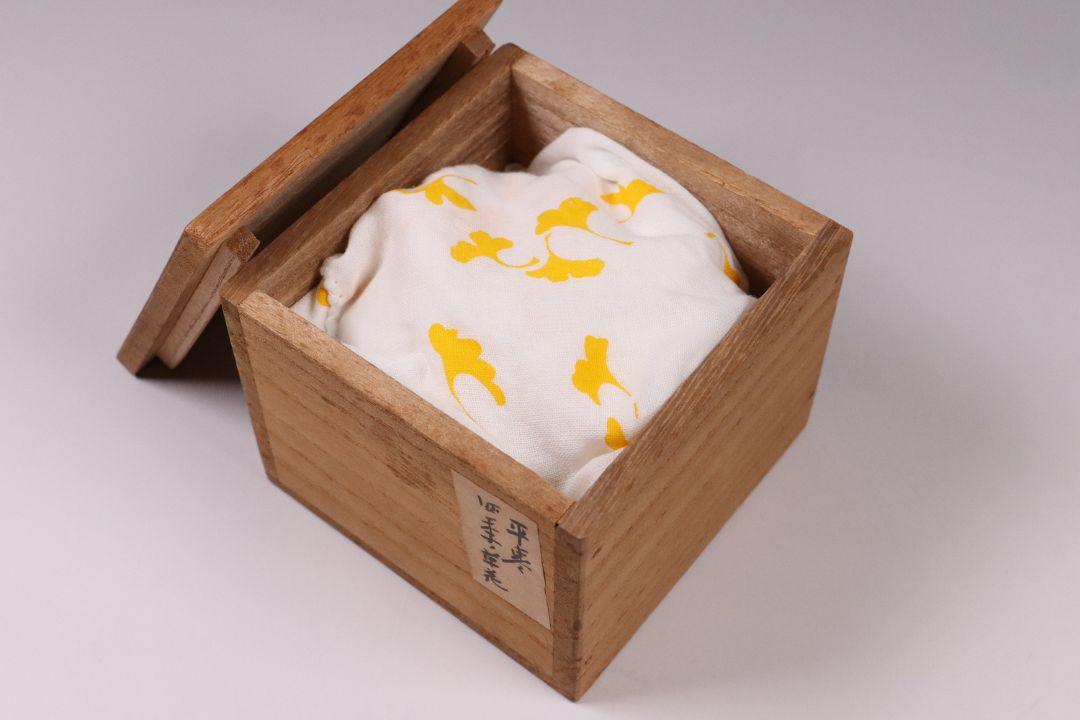 茶道具 平安 千穂造 四季草花蒔絵 平棗 共箱 漆芸 黒塗 木製【