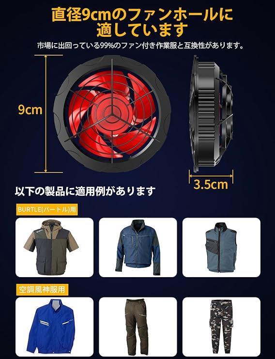 【M2575-86-60】空調作業服 ファンバッテリーセット 33V超高出力