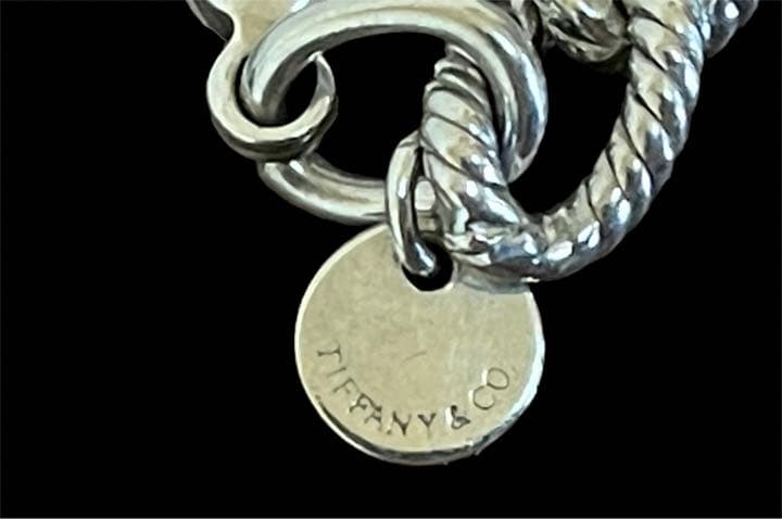 期間限定送料無料 新品仕上げレア商品 19cmTiffanyスクリューロープ