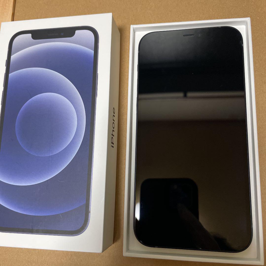 ロック iPhone12 本体 64GB ブラックSIMフリー auショップ購入 4Z8YA-m97587414580 カラー