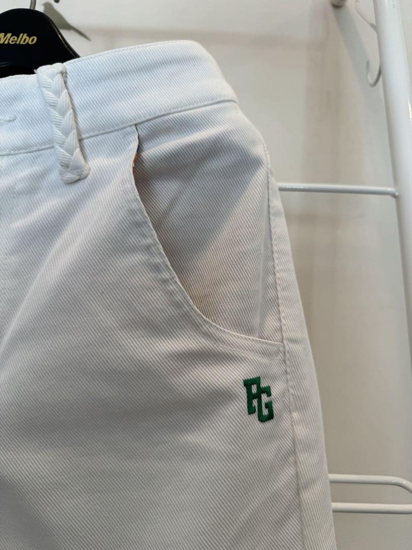 PGロゴ入りホワイトパンツ