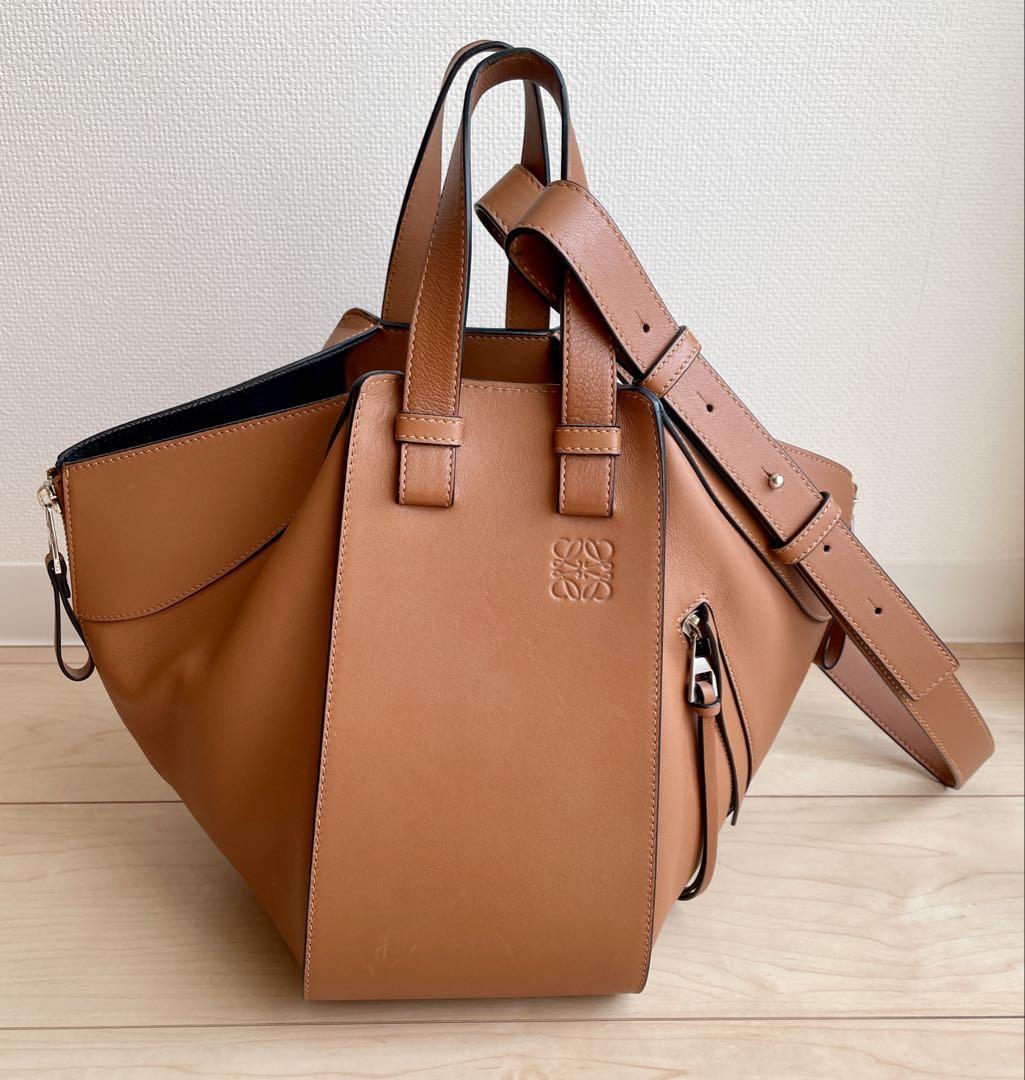 ロエベ　ハンモック　スモール　ショルダーバッグ　タン　2way