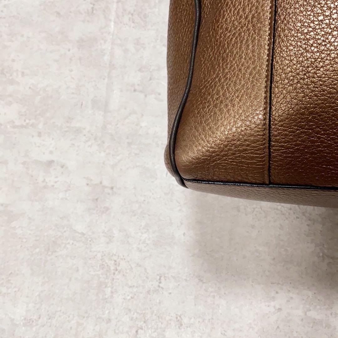 極美品✨LOEWE ロエベ フスタ ハンドバッグ レザー ブロンズ 2way