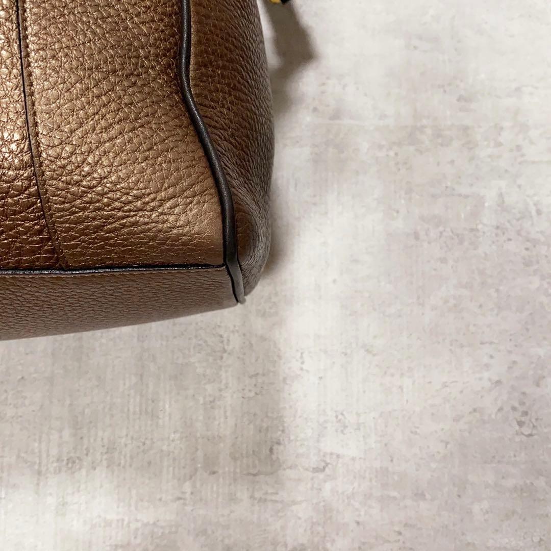 極美品✨LOEWE ロエベ フスタ ハンドバッグ レザー ブロンズ 2way