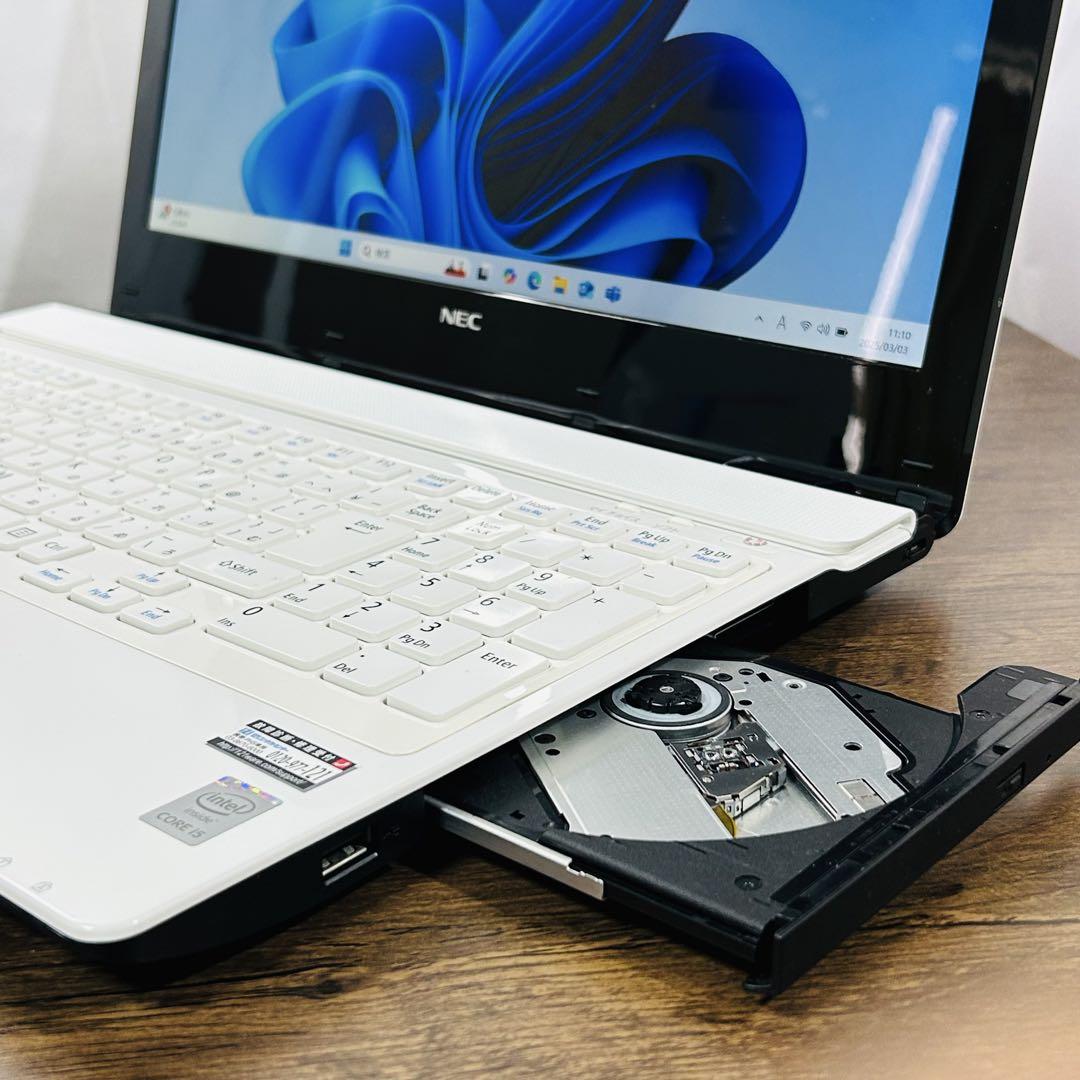 Windows11 オフィス付き 新品SSD 白ノートパソコン✨初期設定済✨