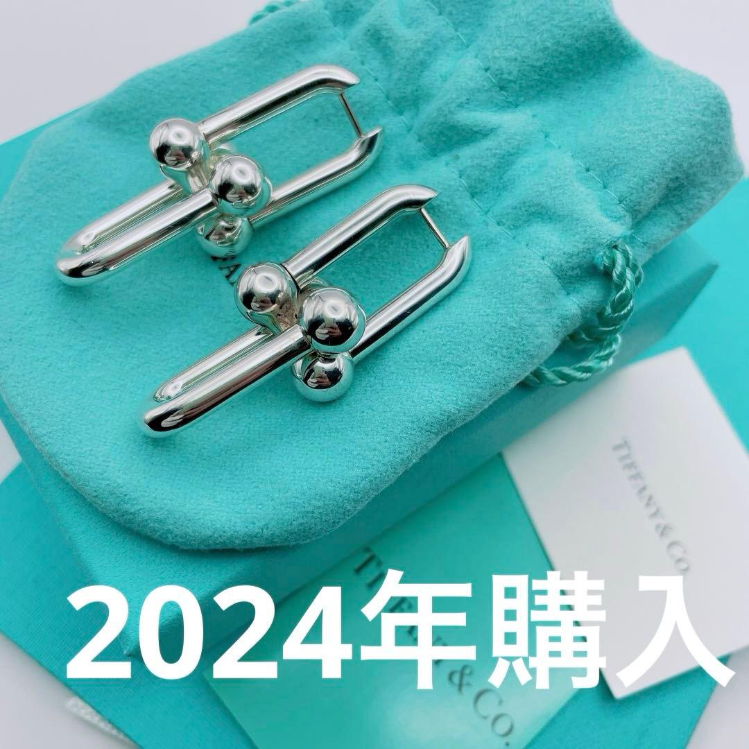 ティファニー ハードウェア ピアス エクストララージ リンク シルバーTIFFANY