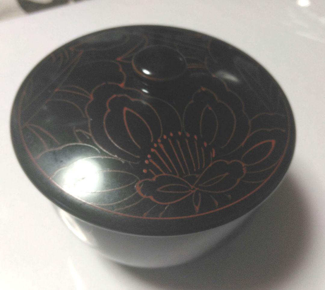 輪島塗 牡丹模様 碗 茶器 五セット