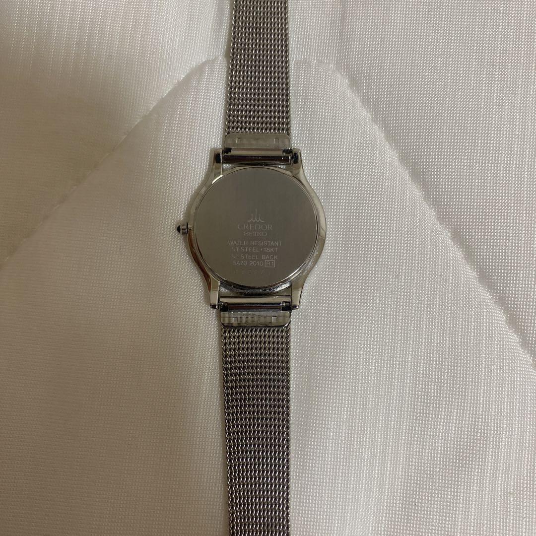 専門店SEIKO CREDOR 5A70-2010 18KT 腕時計(アナログ