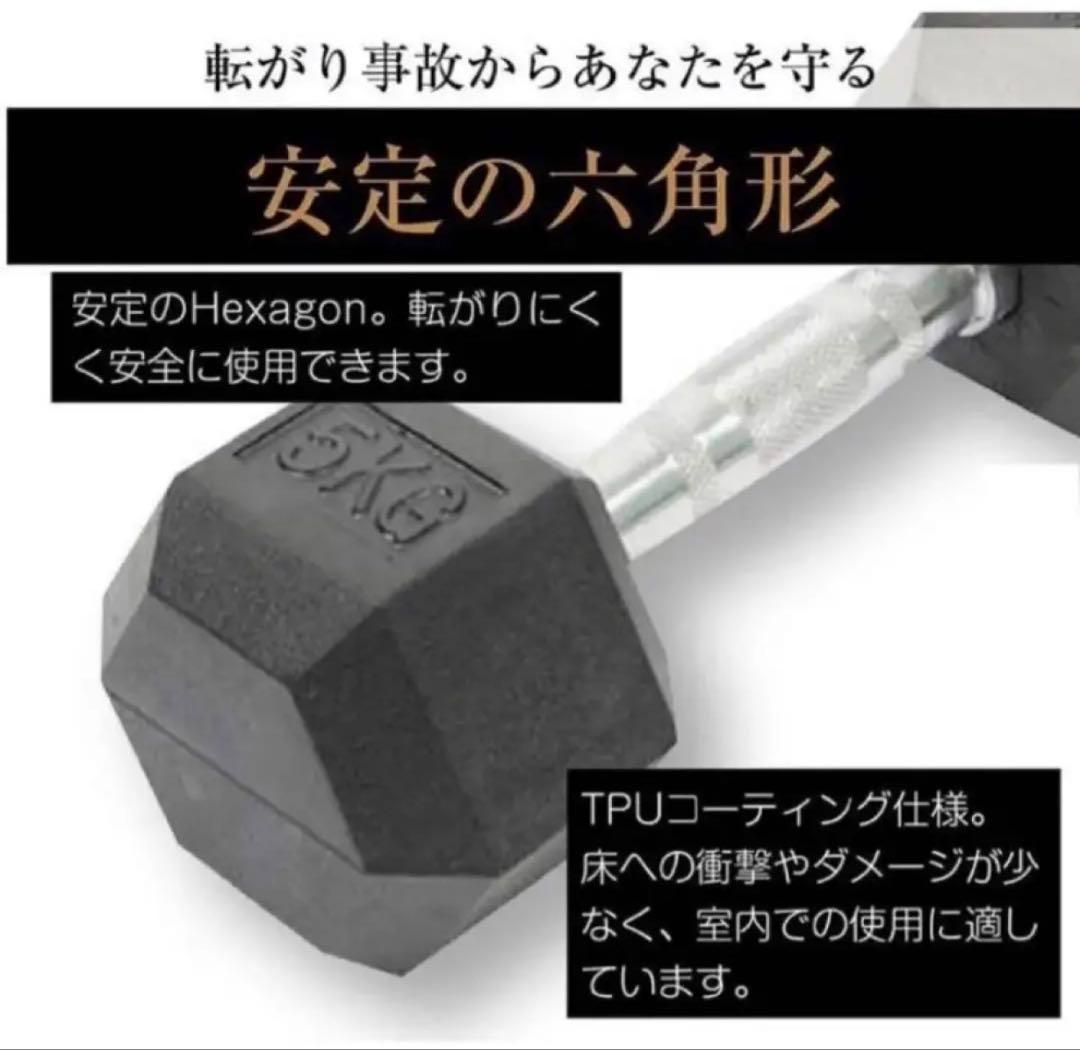 TOP FILM ダンベル 鉄アレイ 20kg 2個セット 40kg ヘックス