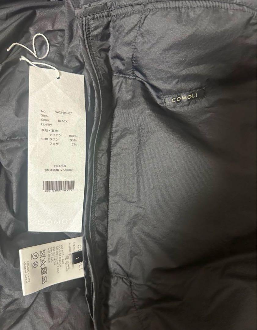 【極美品】COMOLI DOWN VEST SIZE 1 コモリ ダウンベスト