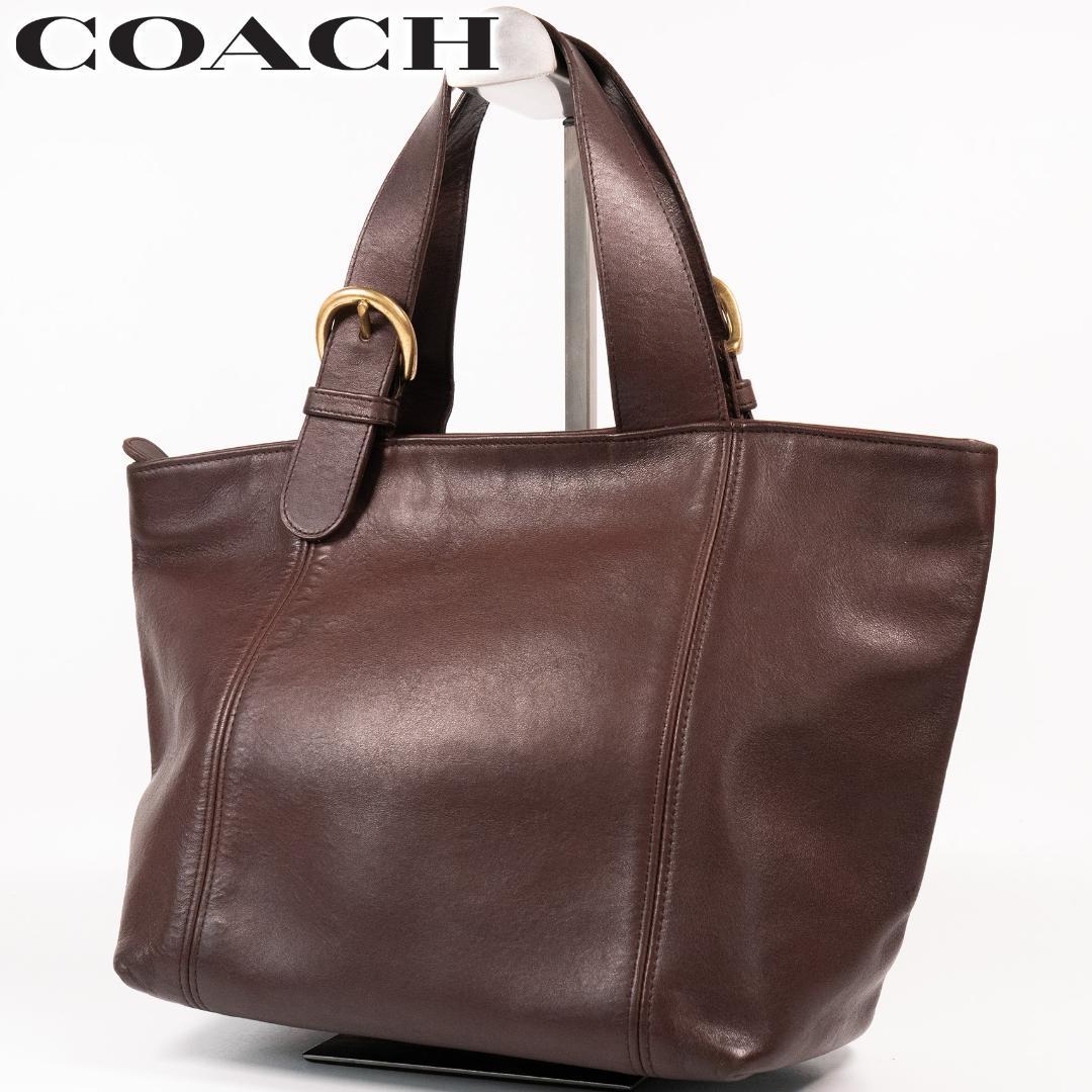 美品✨COACH オールドコーチ ハンドバッグ トートバッグ 舟形 ブラウン