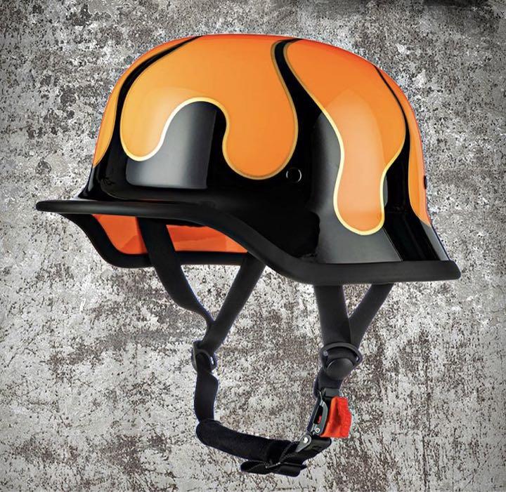 シルバーの炎柄　ハーフヘルメットバイクヘルメット軽い人気半ヘル半キャップ 半キャップヘルメットのおすすめ人気ランキング【2025年