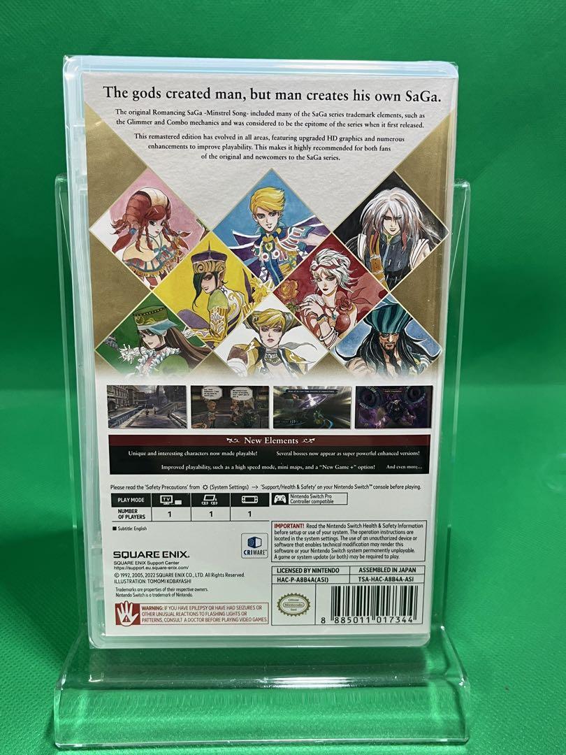 ロマンシングサガ ミンストレルソング リマスター 「未開封新品」海外版週末セール 新品〕ロマンシングサガ ミンストレルソング リマスター PS4
