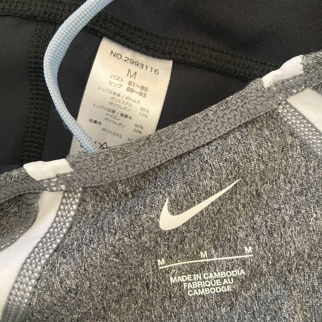 Nike スポーツ用水着 新品未使用タグ付き　グレー/ブラック