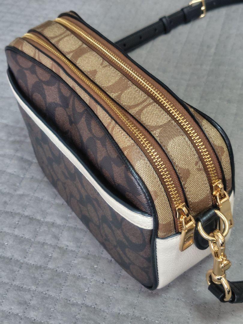COACH ダブルジッパーショルダーバッグ