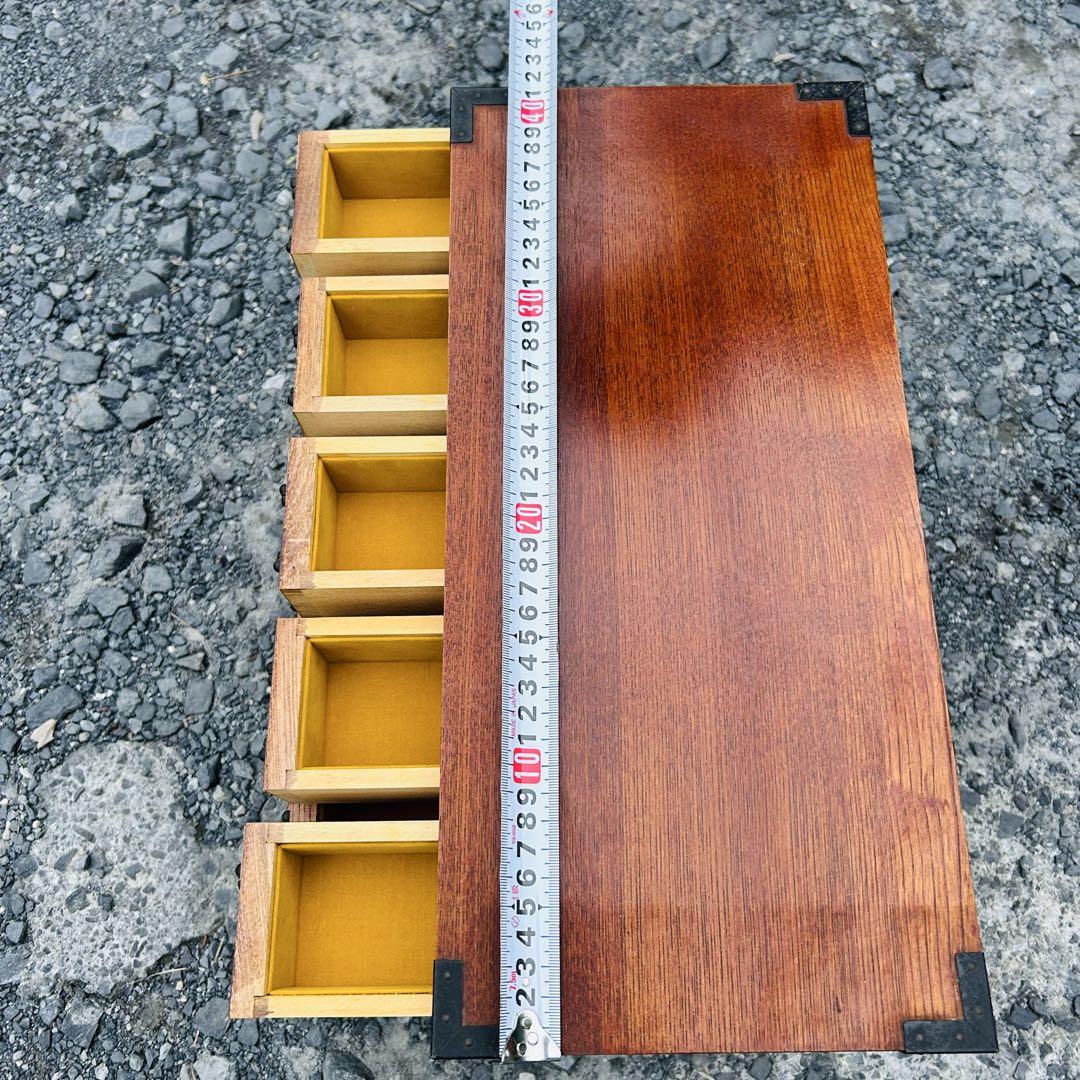 和風木製引き出し 10個収納