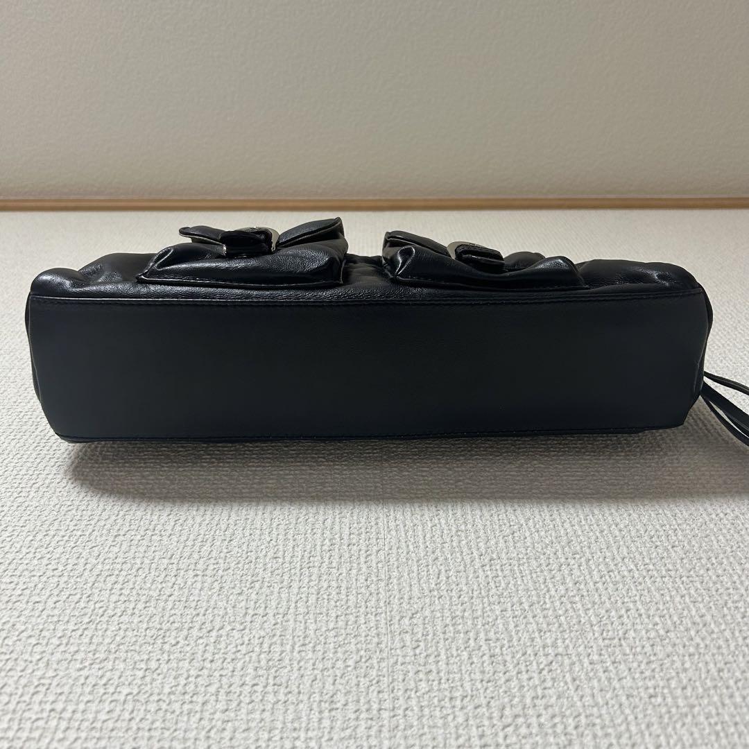 00s leather design hand bag archive y2k - バッグオンライン