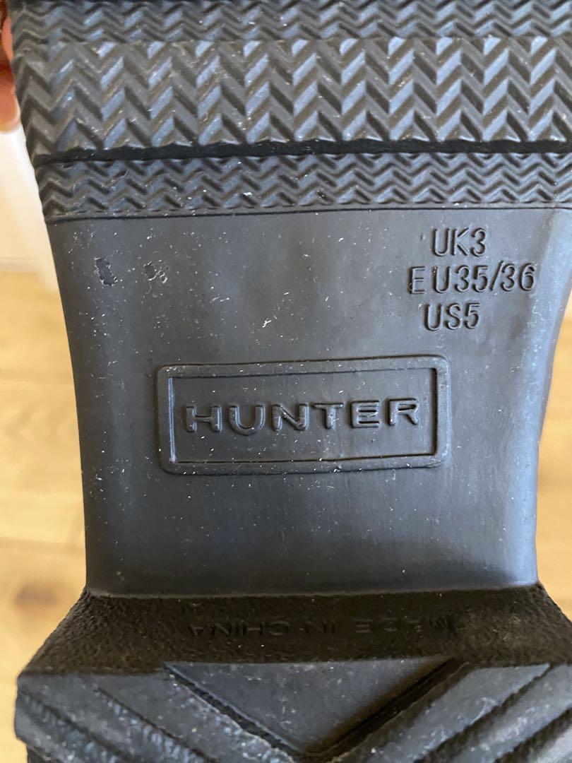 美品　HUNTER ハンター レインブーツ ORIGINAL TOUR ブラック
