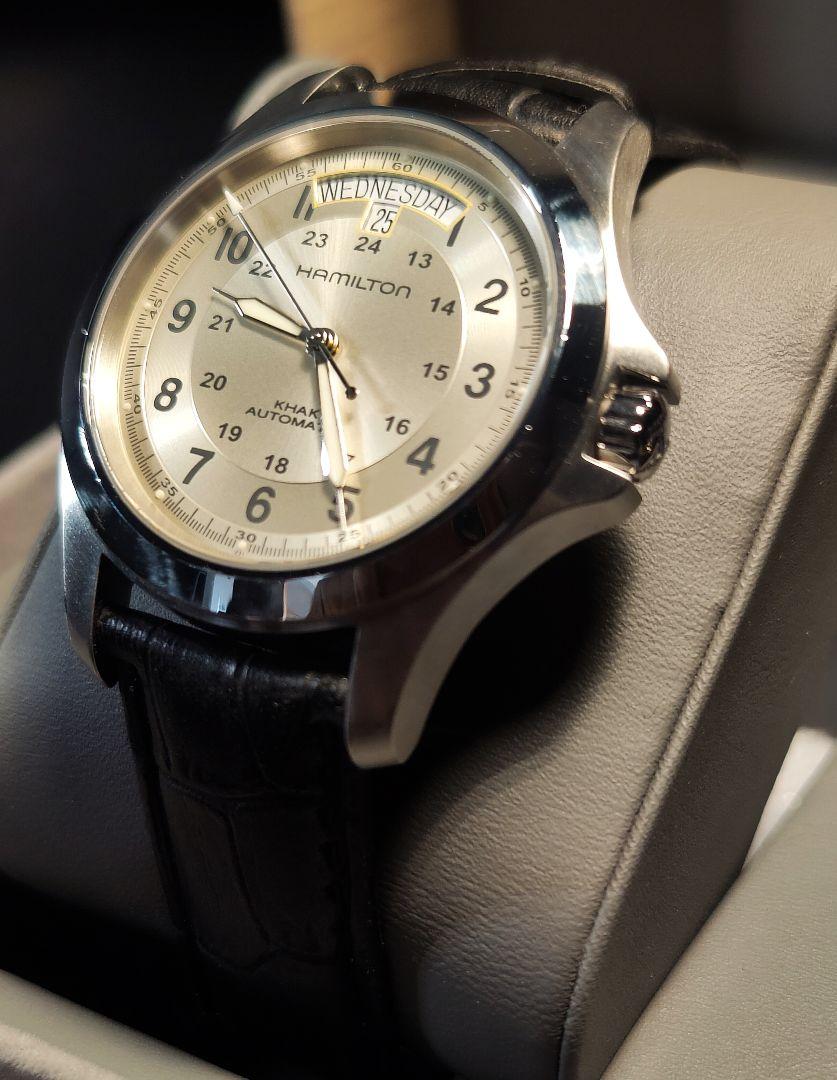 HOT正規品 美品 キング オートマチック 593Lw-m97614783699 Hamilton カーキ 人気SALE