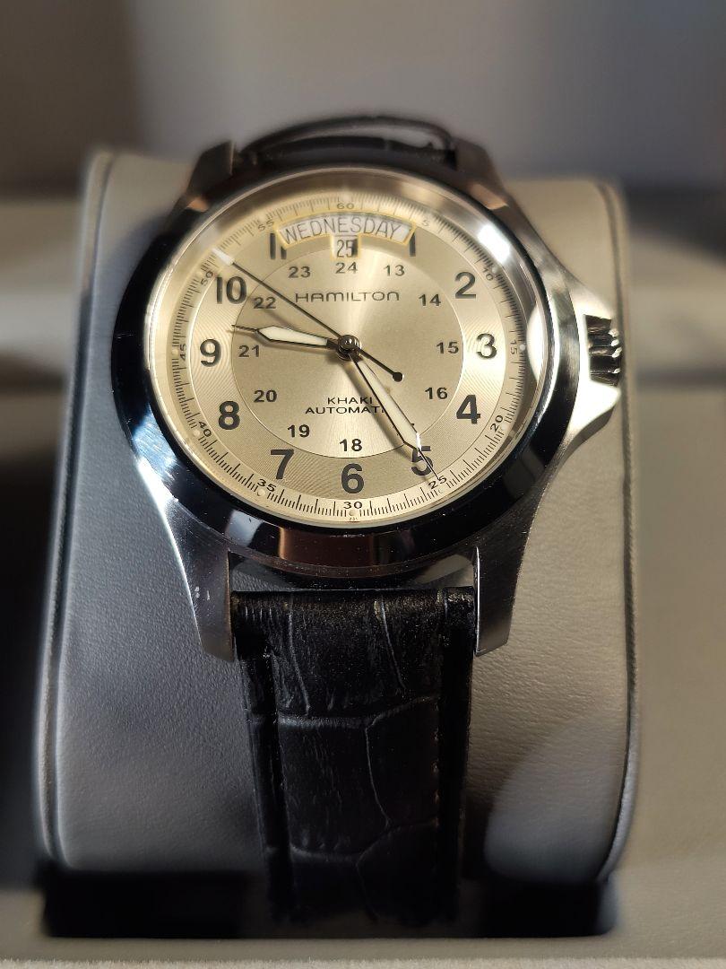 HOT正規品 美品 キング オートマチック 593Lw-m97614783699 Hamilton カーキ 人気SALE