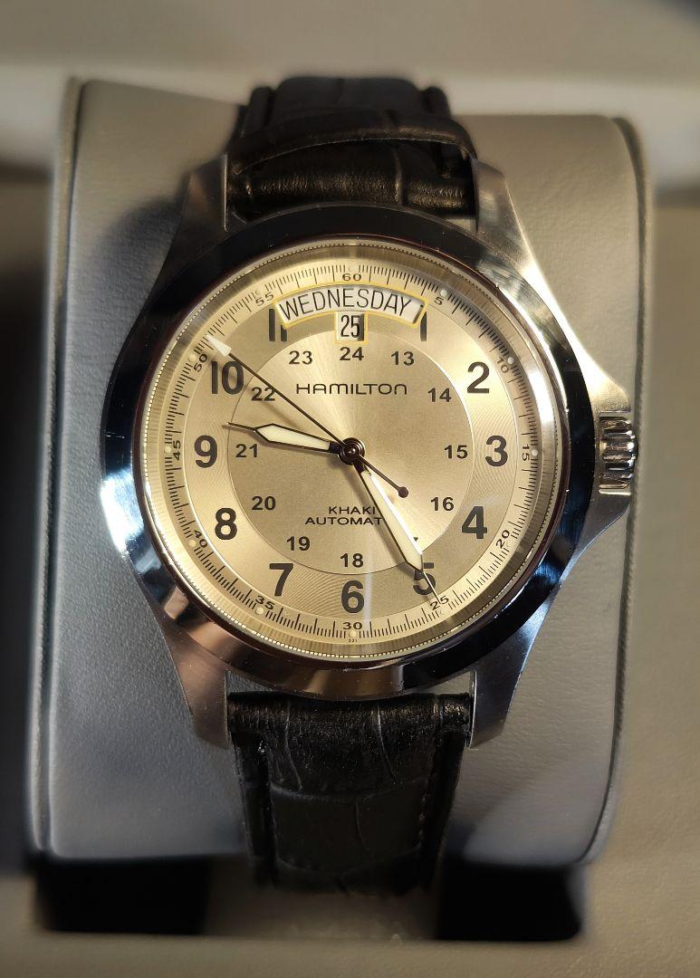 HOT正規品 美品 キング オートマチック 593Lw-m97614783699 Hamilton カーキ 人気SALE